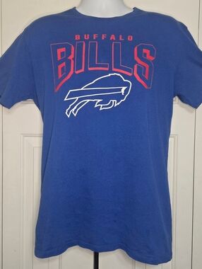 Buffalo Bills T-Shirt Mens Large Junk Food Clothing Blue Graphic NFL Football